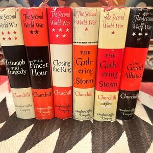 The Second World War Book Set by Churchill First Editions